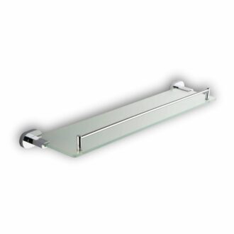 מדף זכוכית עם מעקה - סדרת CROMO