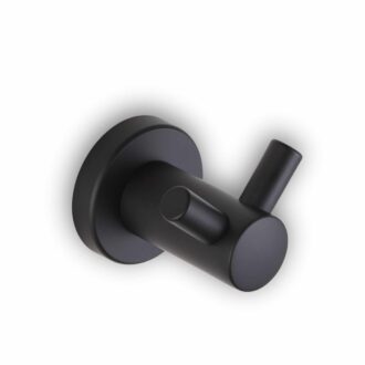 קולב כפול למגבת - גימור שחור