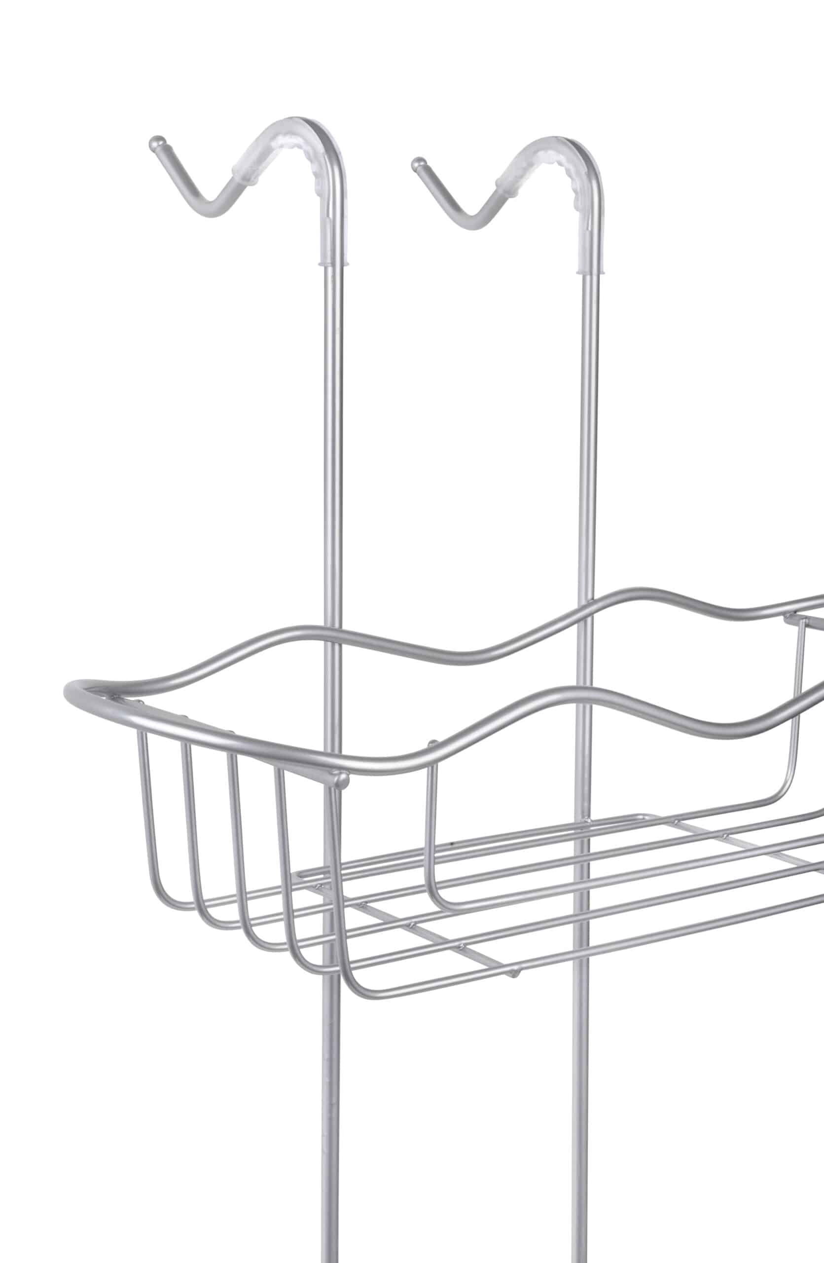 מדף רשת מעוצב לתליה לאמבטיה 2 קומות מדפים מכרום