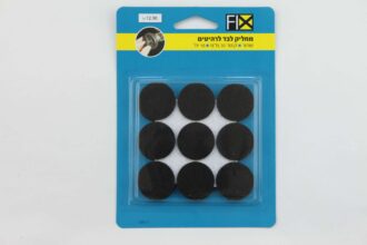 מחליק רהיטים להדבקה 18 יח' שחור