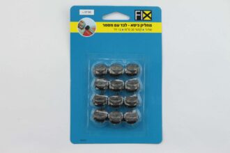 מחליק רהיטים עם מסמר 12 יחידות, צבע שחור