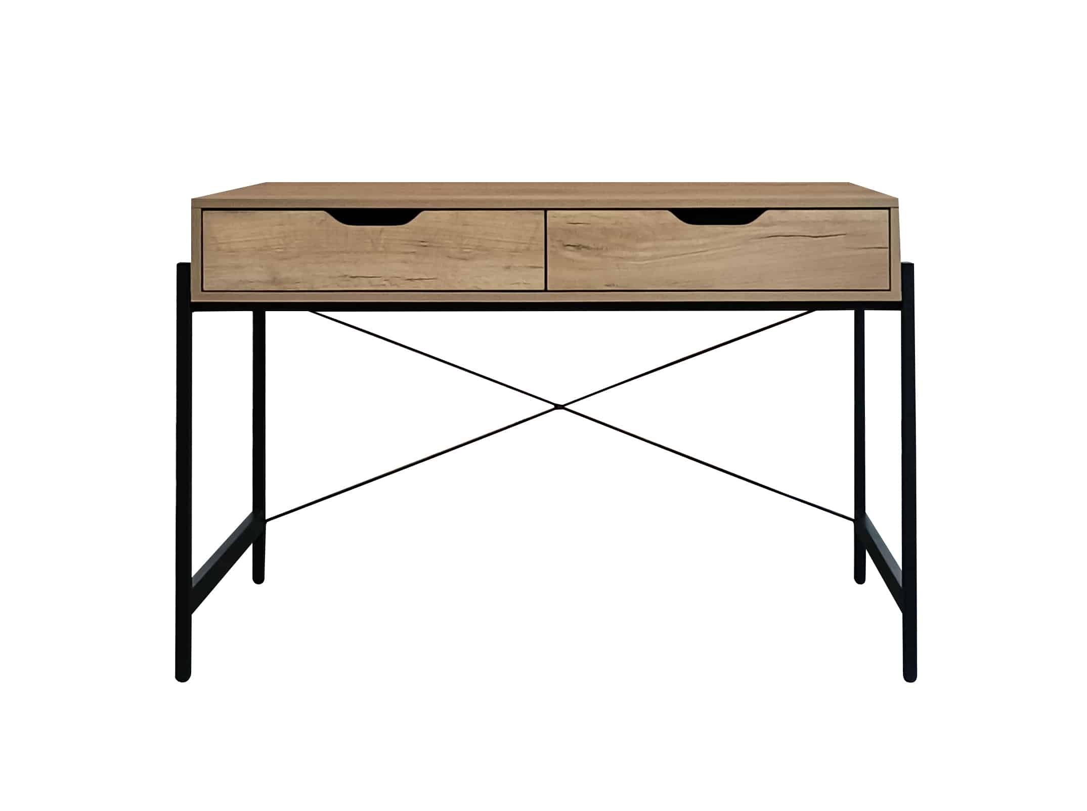 קונסולה שחור-אלון+ 2 מגירות דגם חניתה