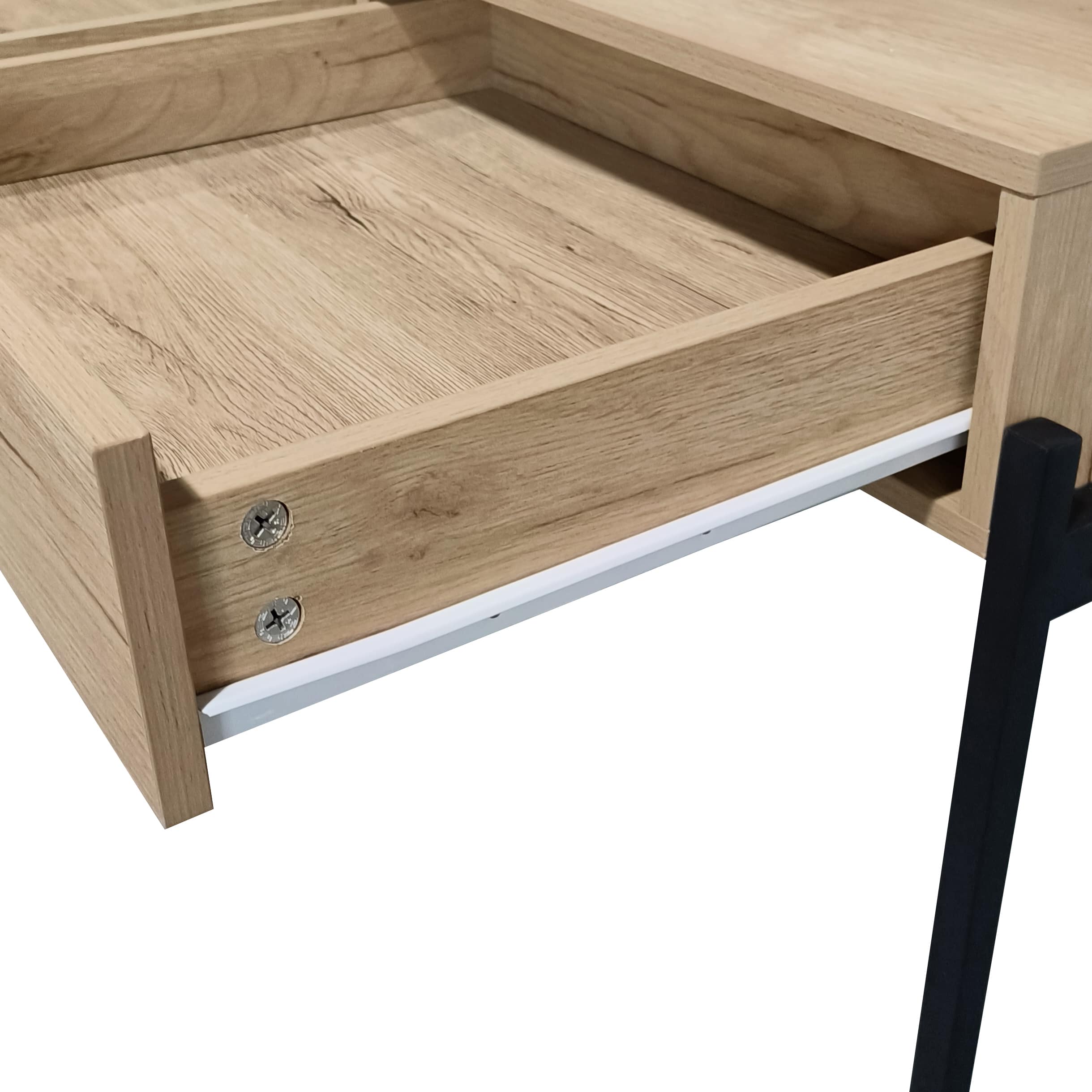 קונסולה שחור-אלון+ 2 מגירות דגם חניתה