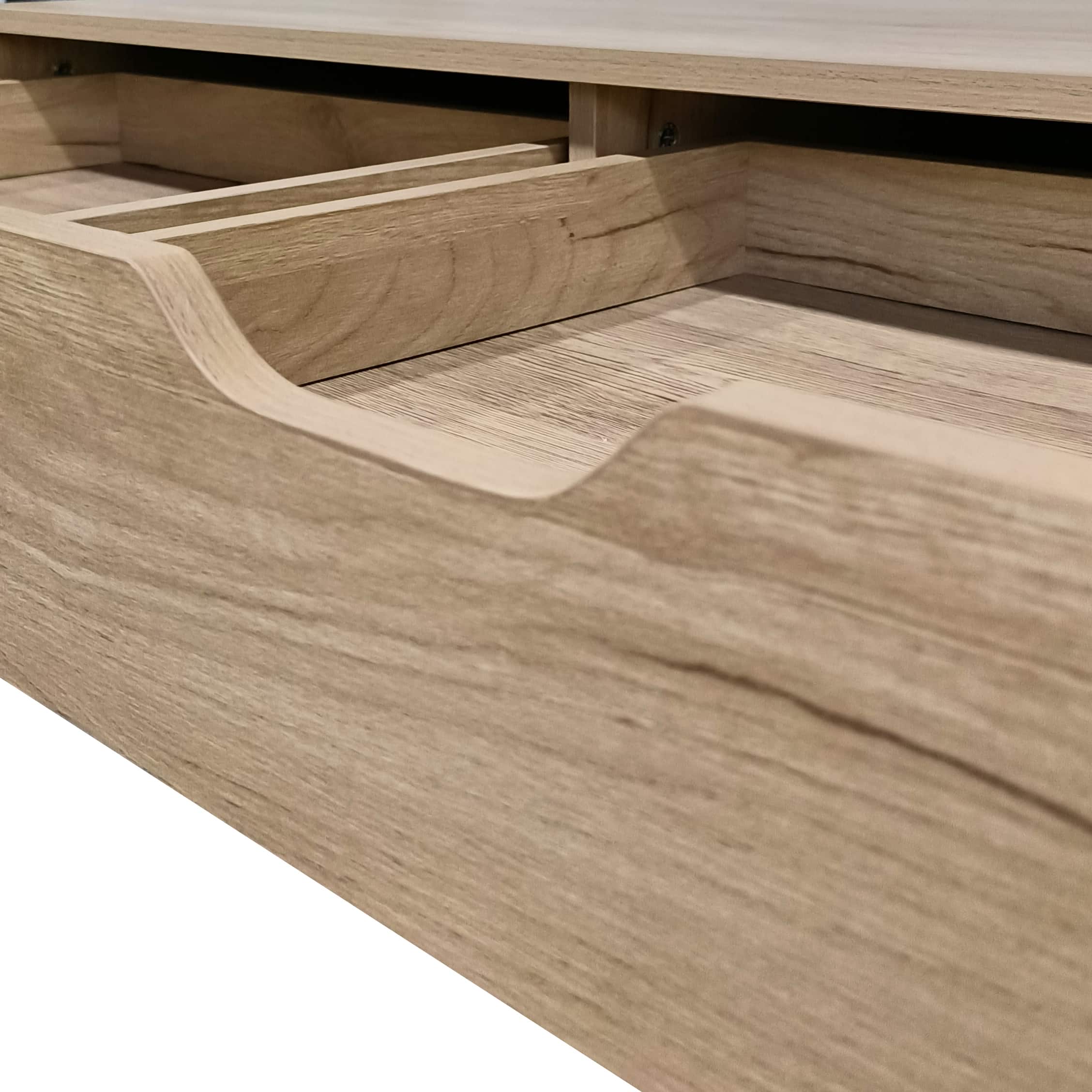 קונסולה שחור-אלון+ 2 מגירות דגם חניתה