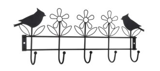 קולב מתכת ציפורים בשחור