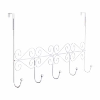 קולב דלת מסולסל בצבע לבן