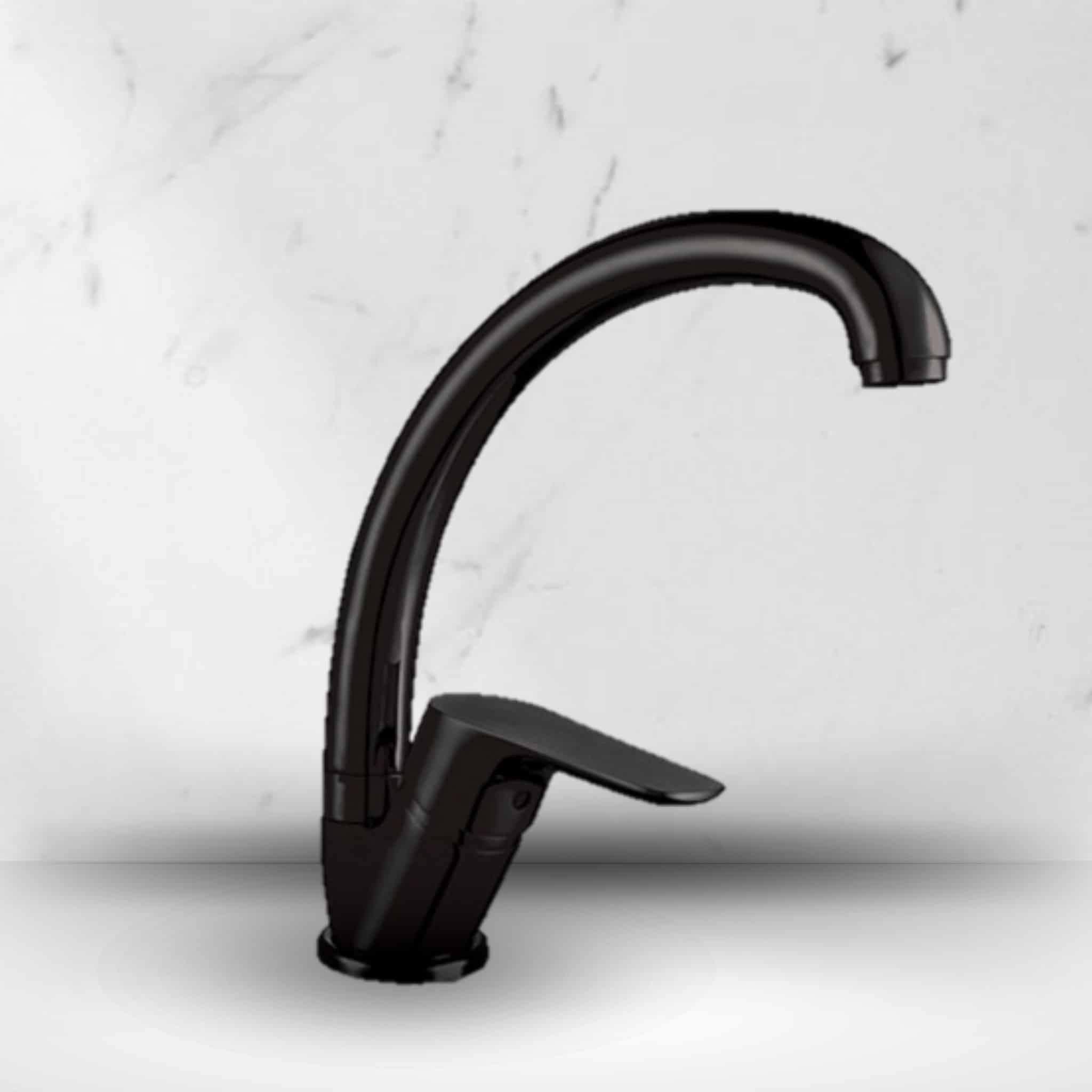 סוללה אמבטיה עם מזלף יד + צינור 1.5 מ' + תפס למזלף - שחור