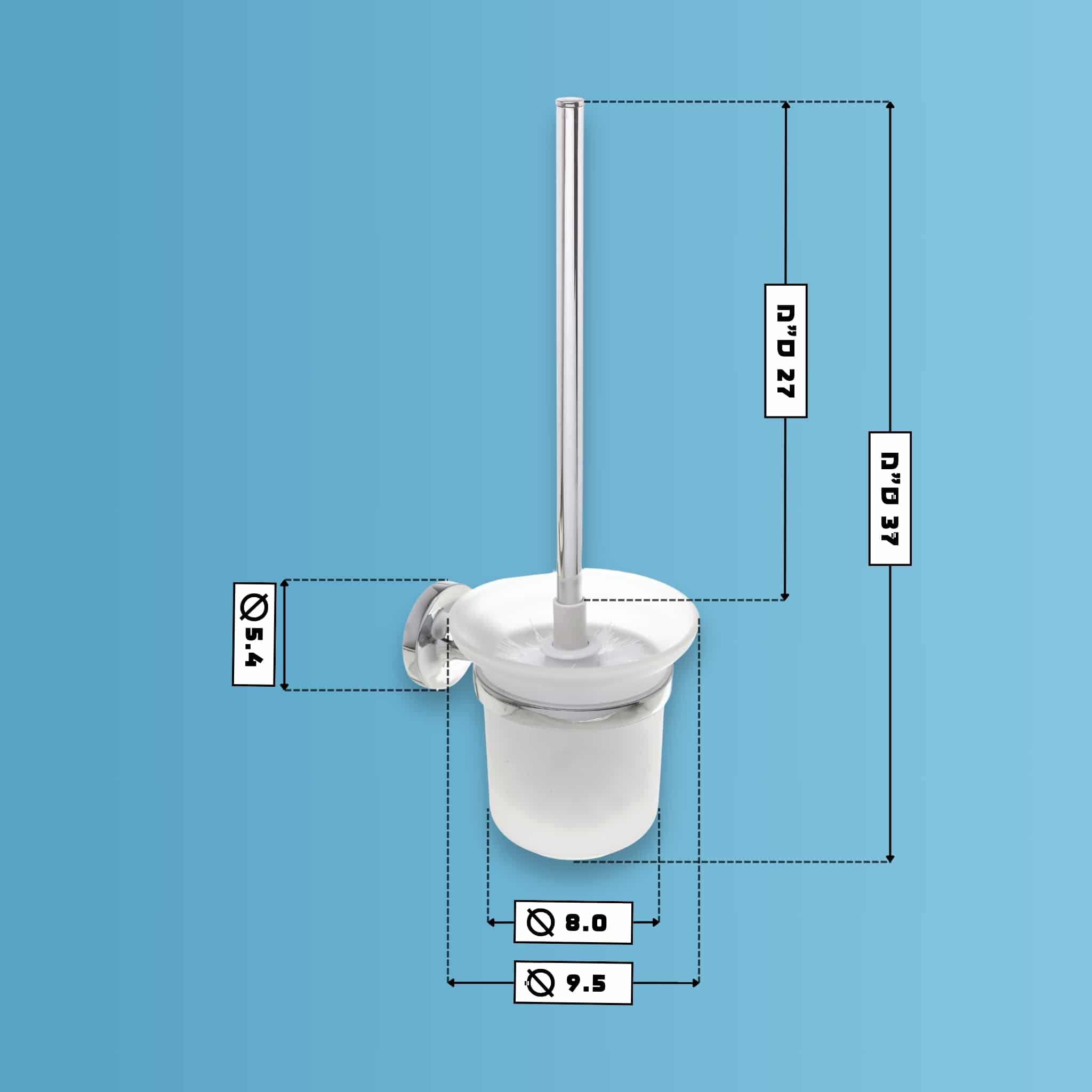 מברשת אסלה - לתליה לשירותים - סדרת פופולאר
