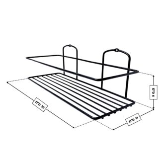 מדף רשת - שחור