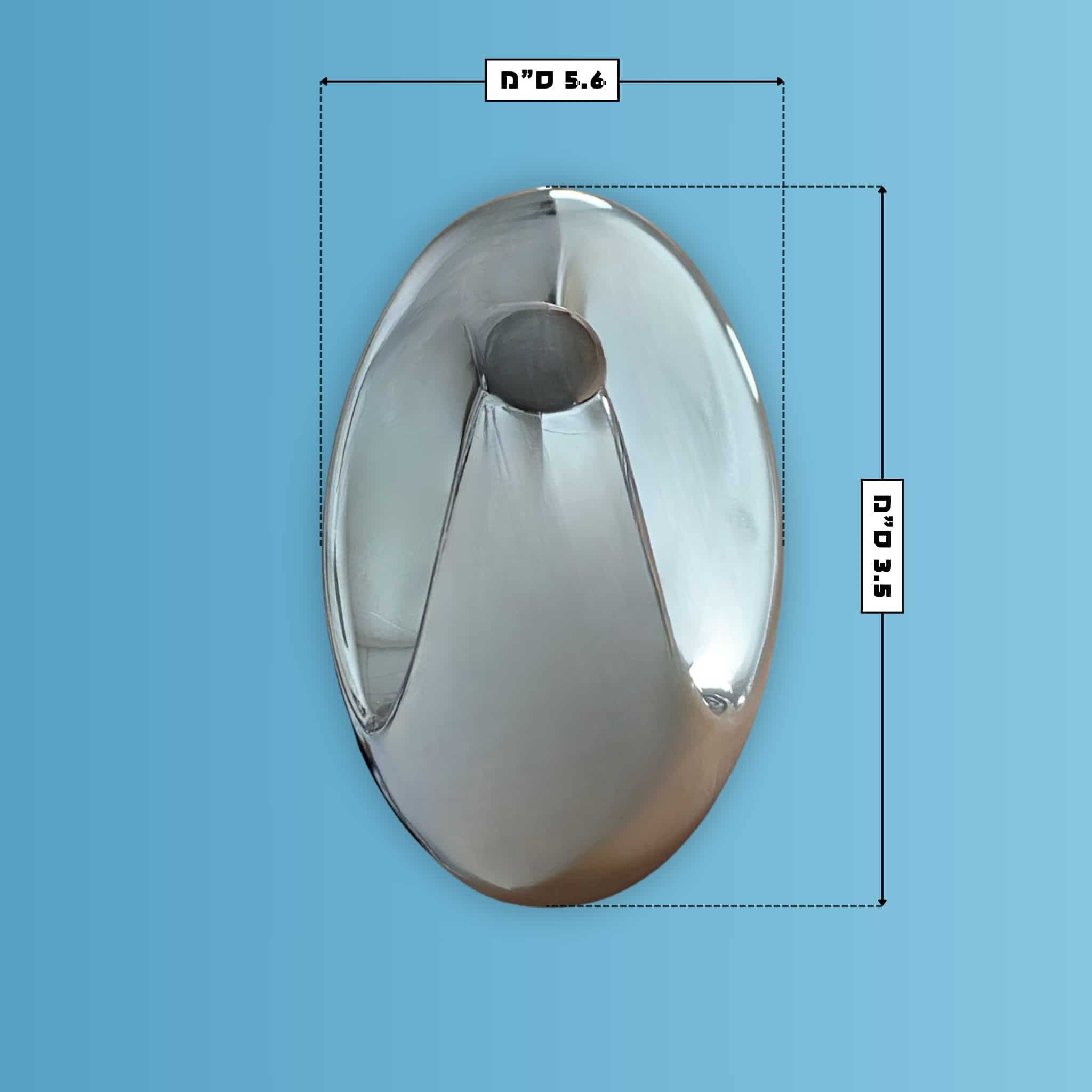 זוג קולבים לתליית רשתות אמבטיה - כרום - 2 יח’