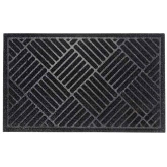 שטיח כניסה פסים 45*75 ס"מ - שחור