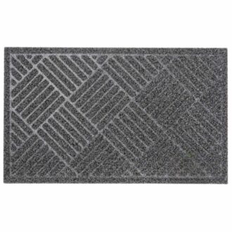 שטיח כניסה פסים 45*75 ס"מ - אפור