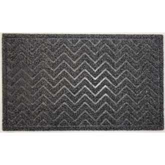 שטיח כניסה גלים 45*75 ס"מ - אפור