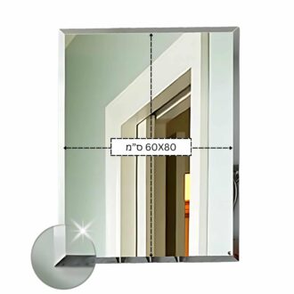 מראה מרחפת מלבנית ללא מסגרת 60*80 ס"מ