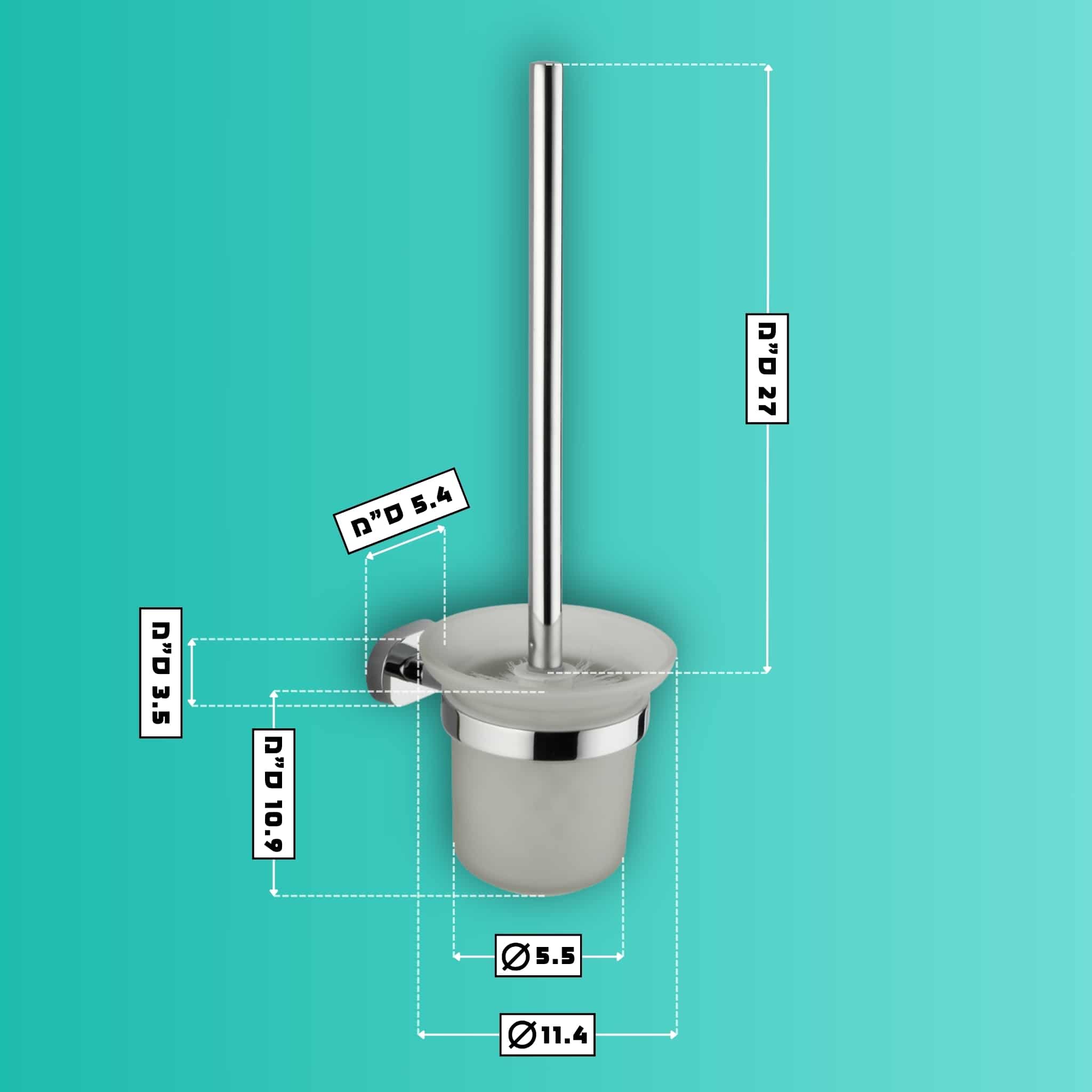 מברשת אסלה תלויה - סדרת CROMO