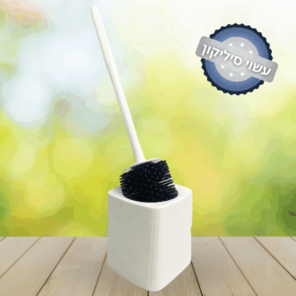 מברשת אסלה מסיליקון - לבן