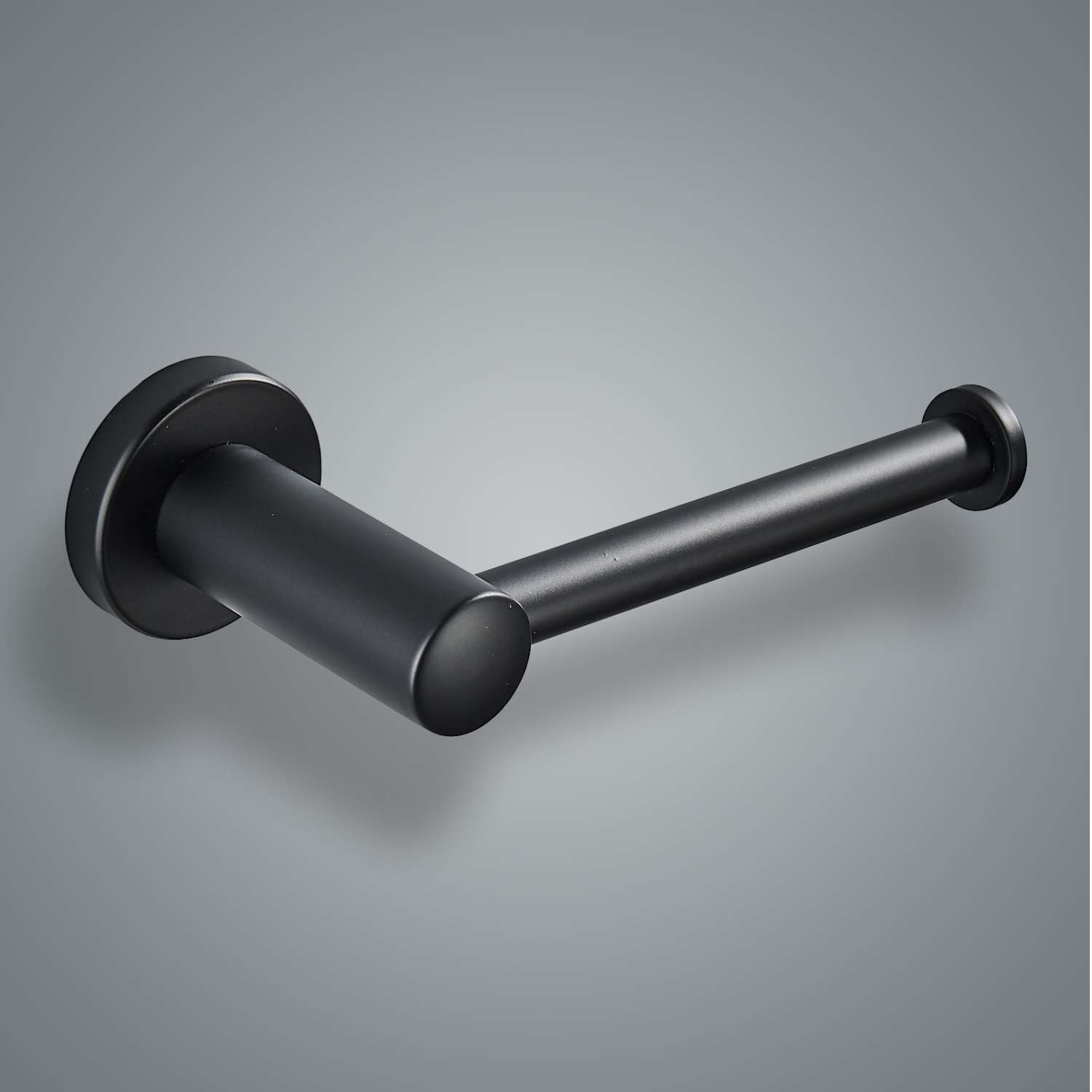 מחזיק נייר טואלט לשירותים נירוסטה שחור