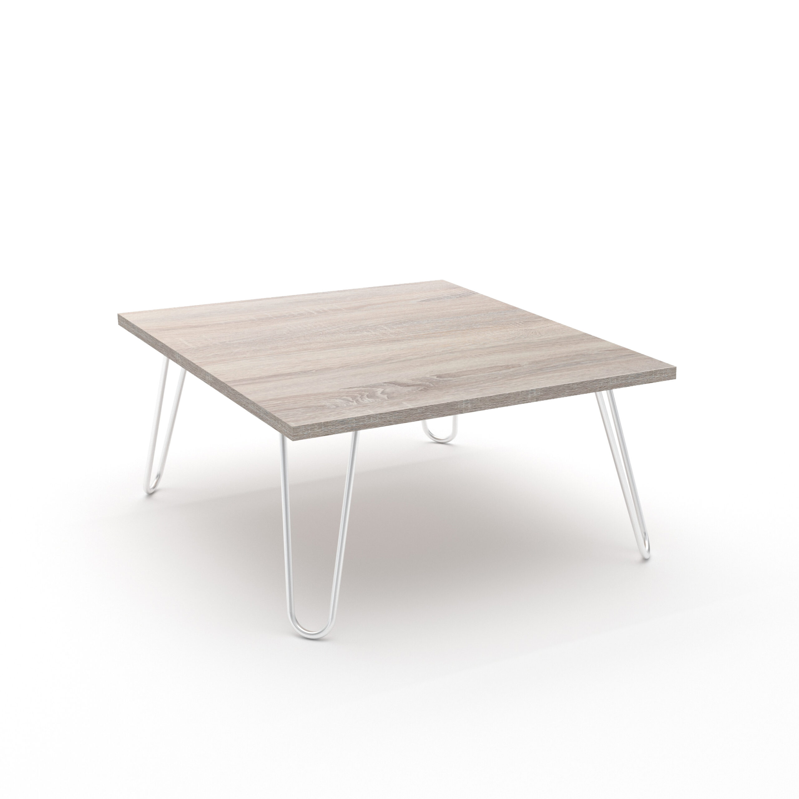 שולחן סלון בגוון לבן בשילוב אלון