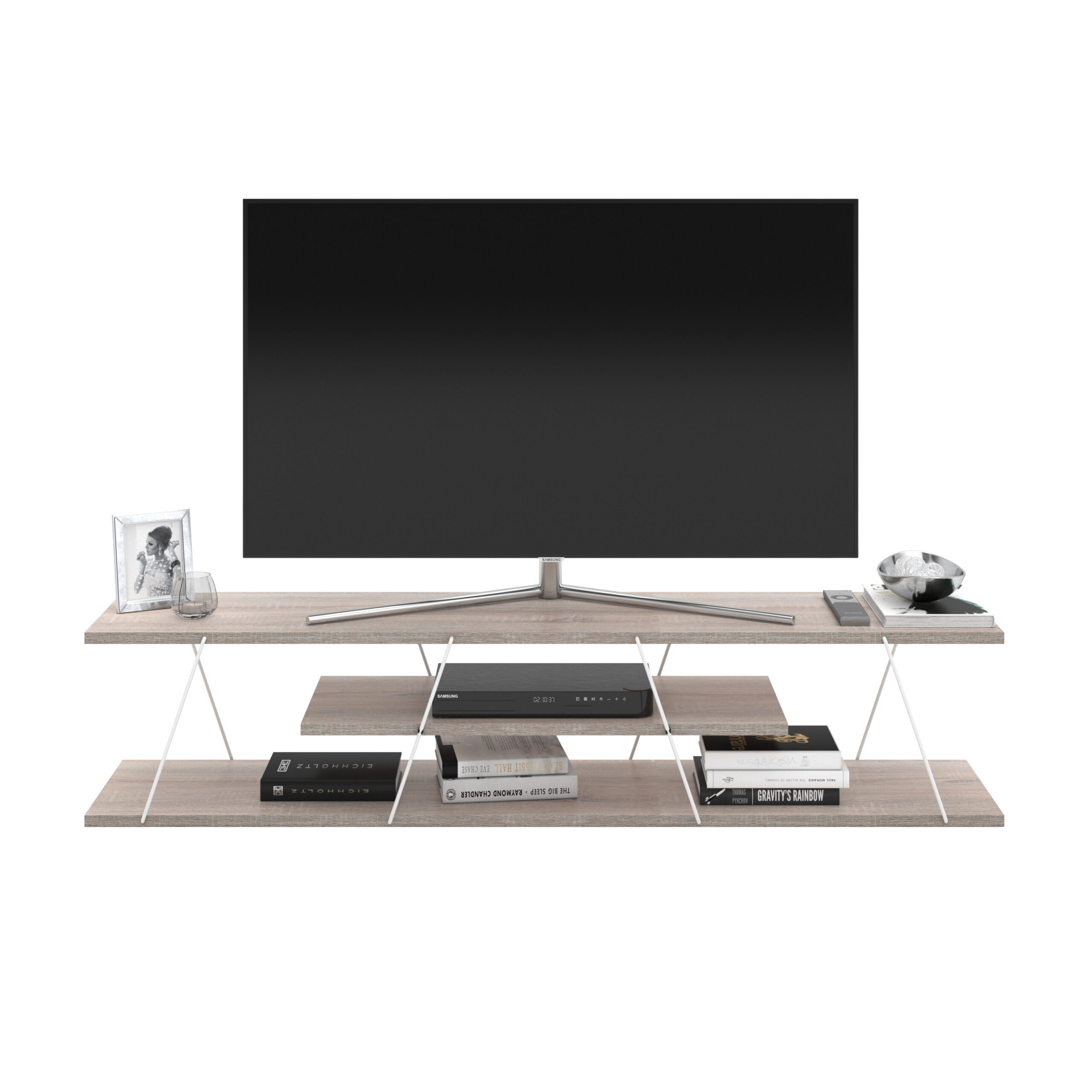 מזנון מעוצב גוון לבן וזהב