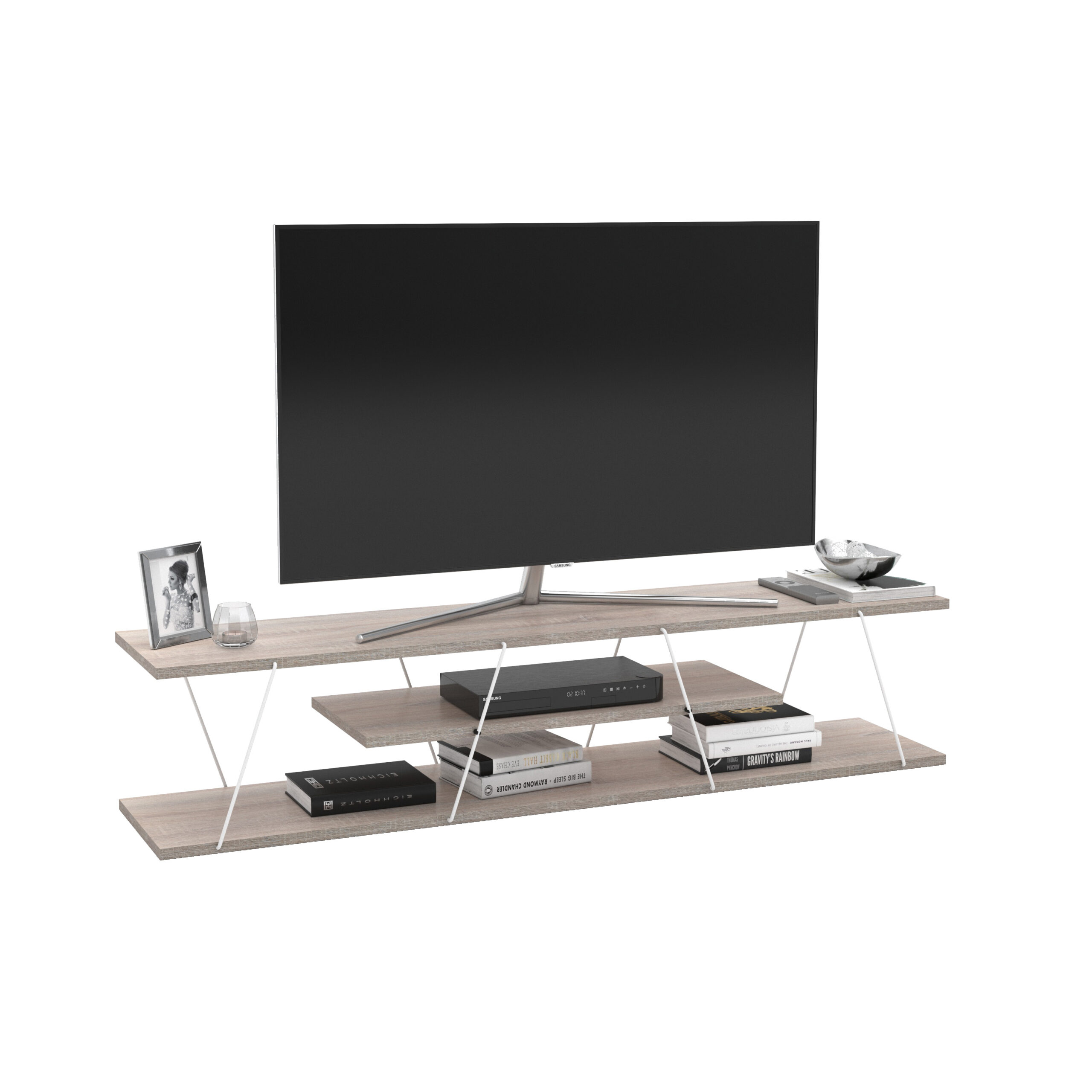 מזנון מעוצב גוון לבן וזהב