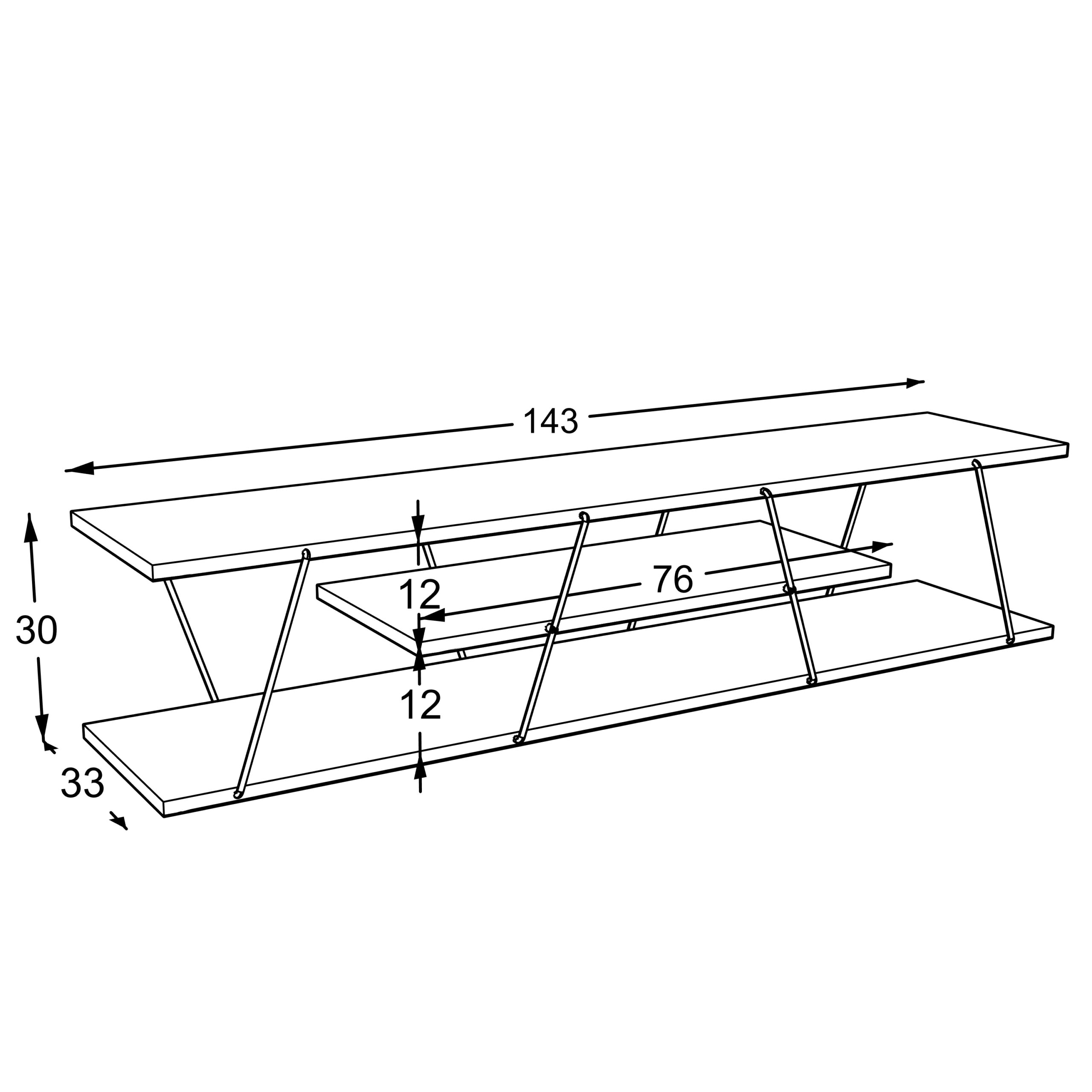 מזנון מעוצב גוון לבן וזהב