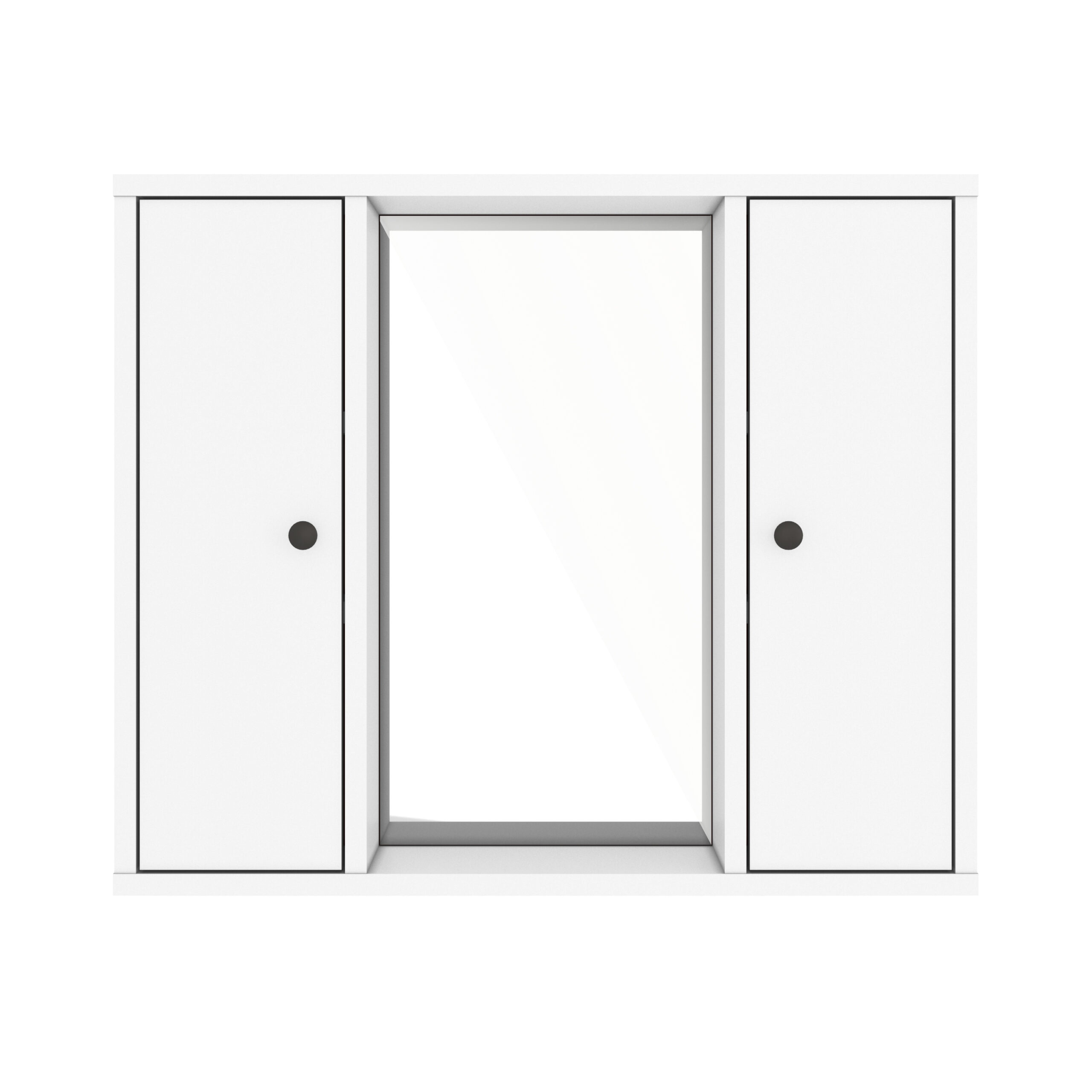 ארון מקלחת כפול עם מראה באמצע דגם פאר