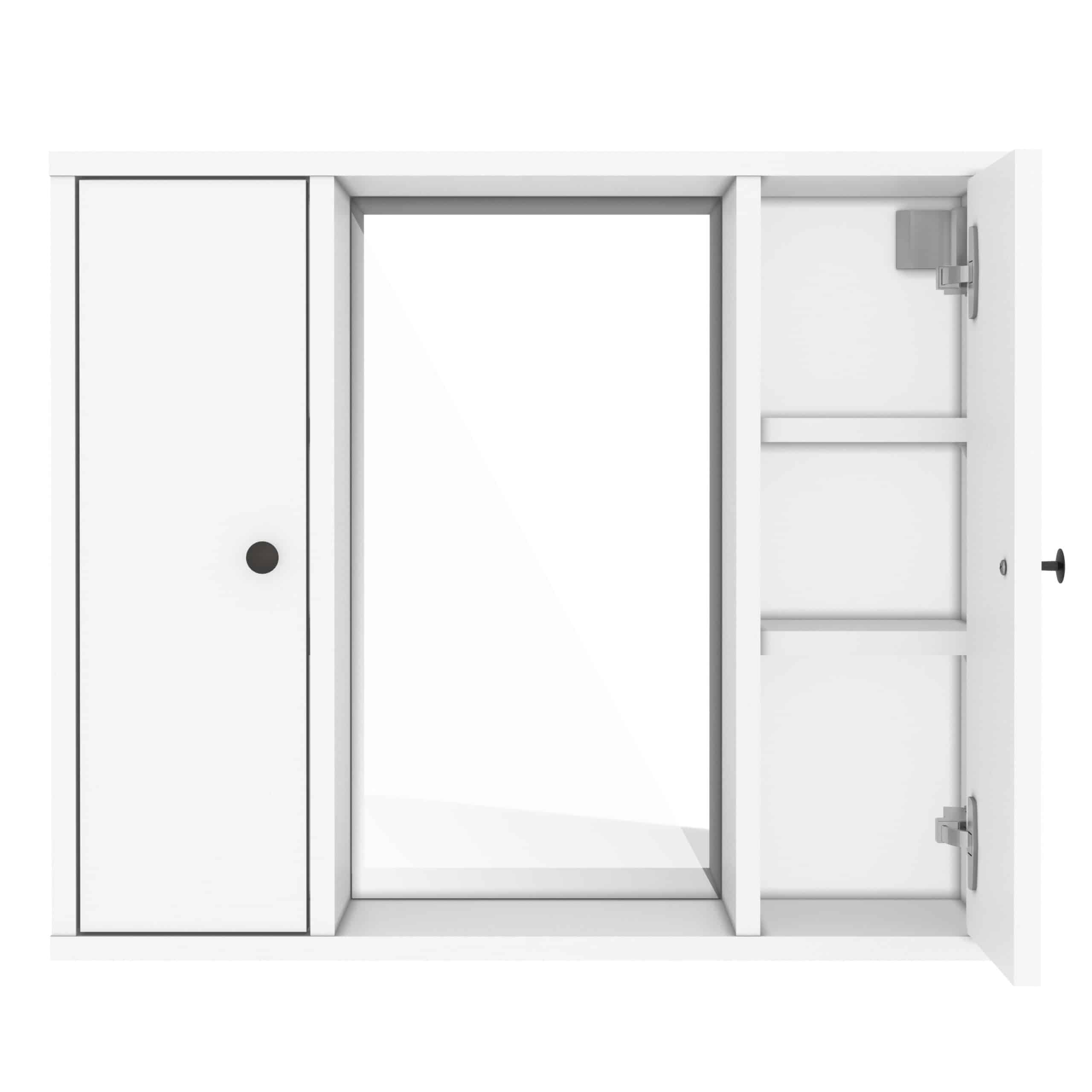 ארון מקלחת כפול עם מראה באמצע דגם פאר