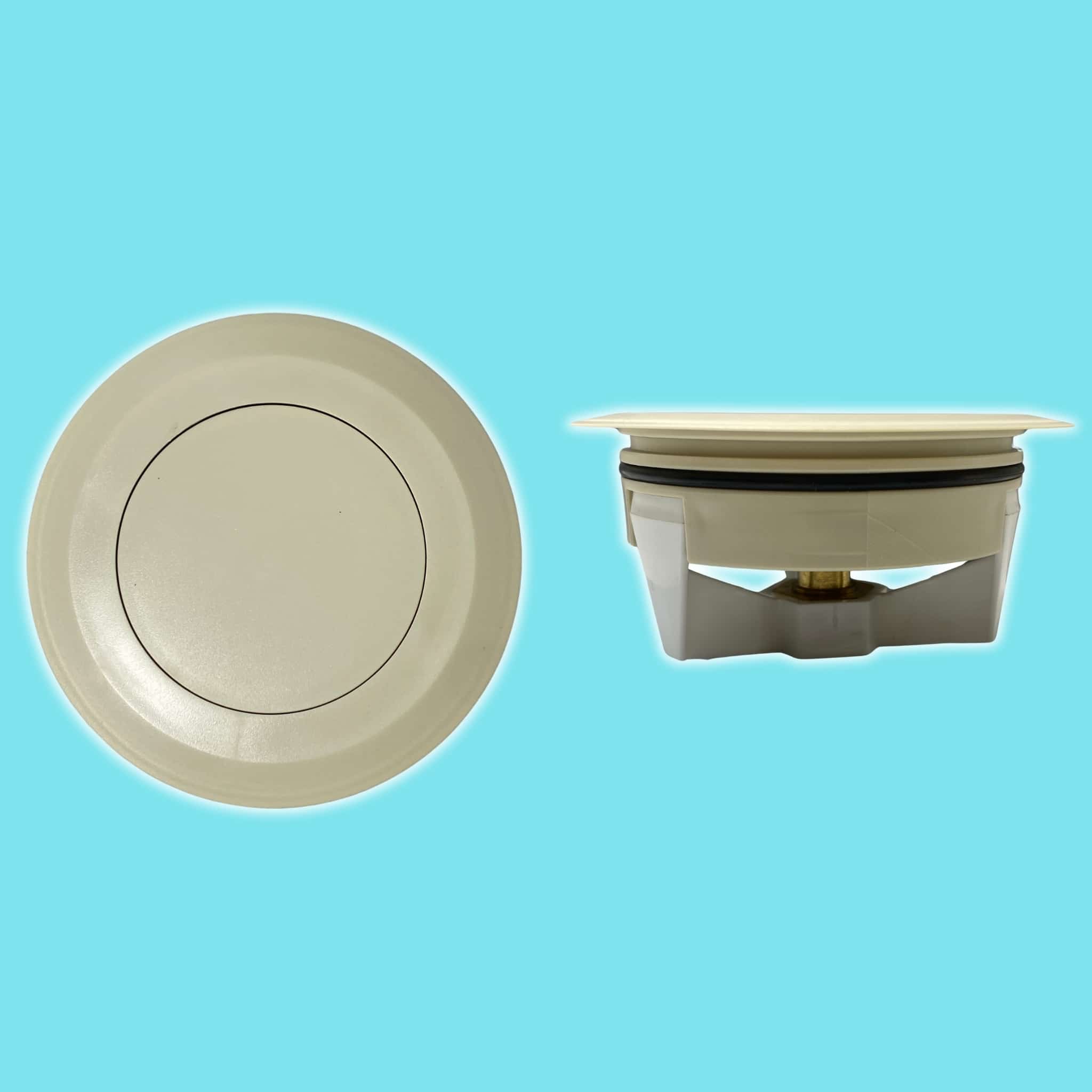 מכסה ביוב עגול עם שפה - שמנת pumpit