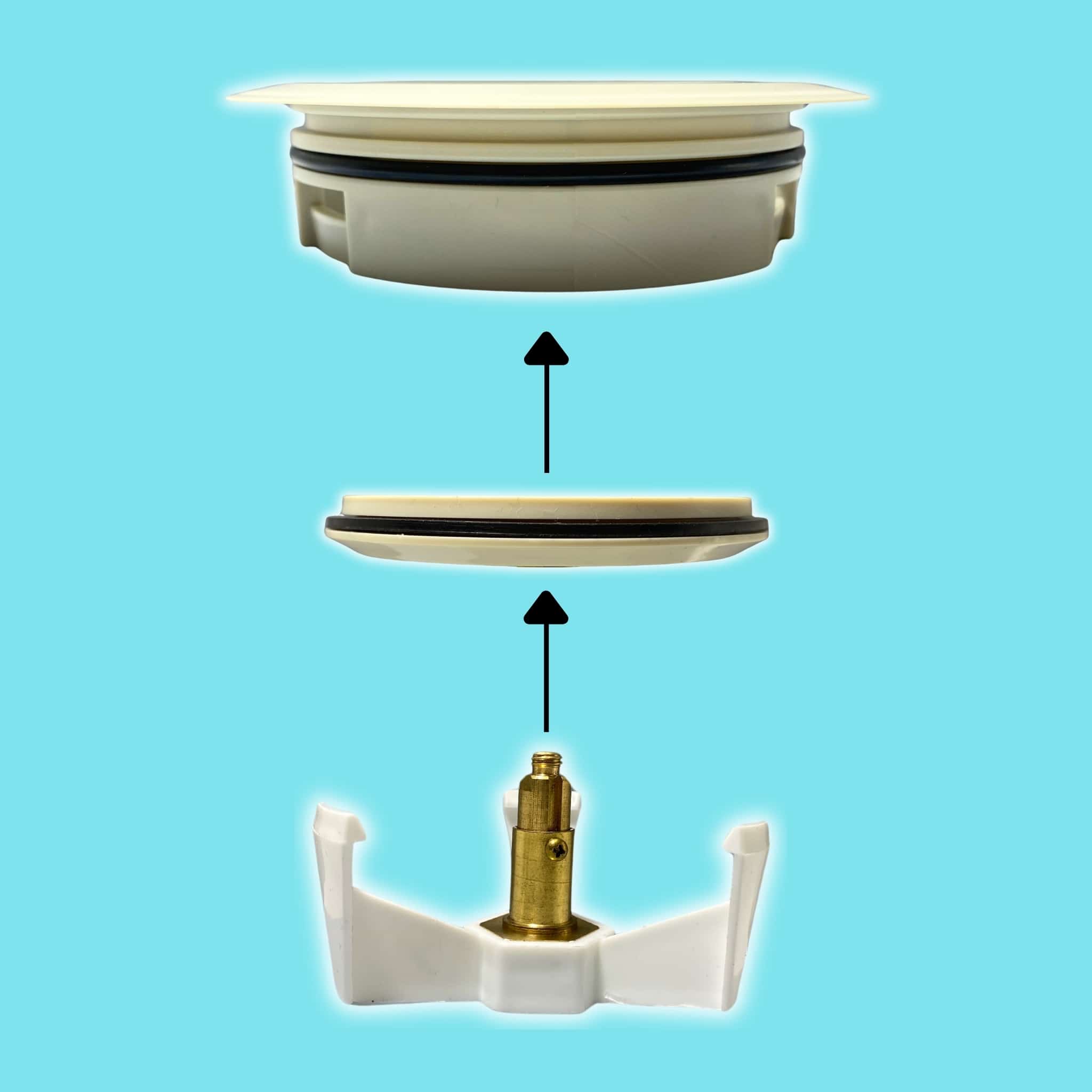 מכסה ביוב עגול עם שפה - שמנת pumpit