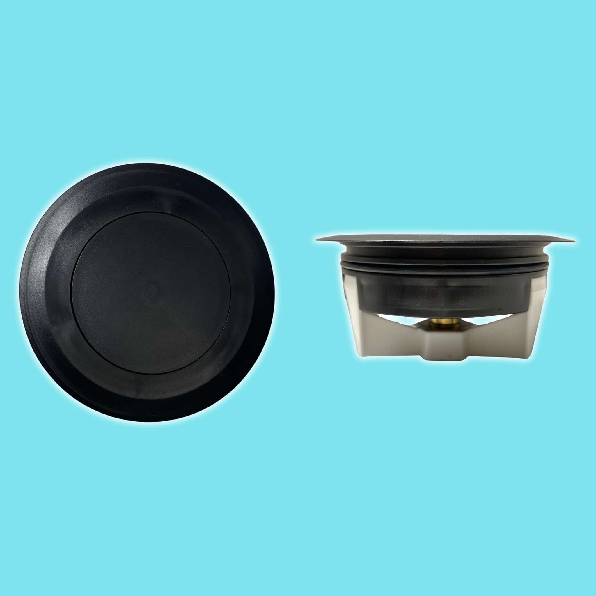 מכסה ביוב עגול עם שפה - שחור pumpit