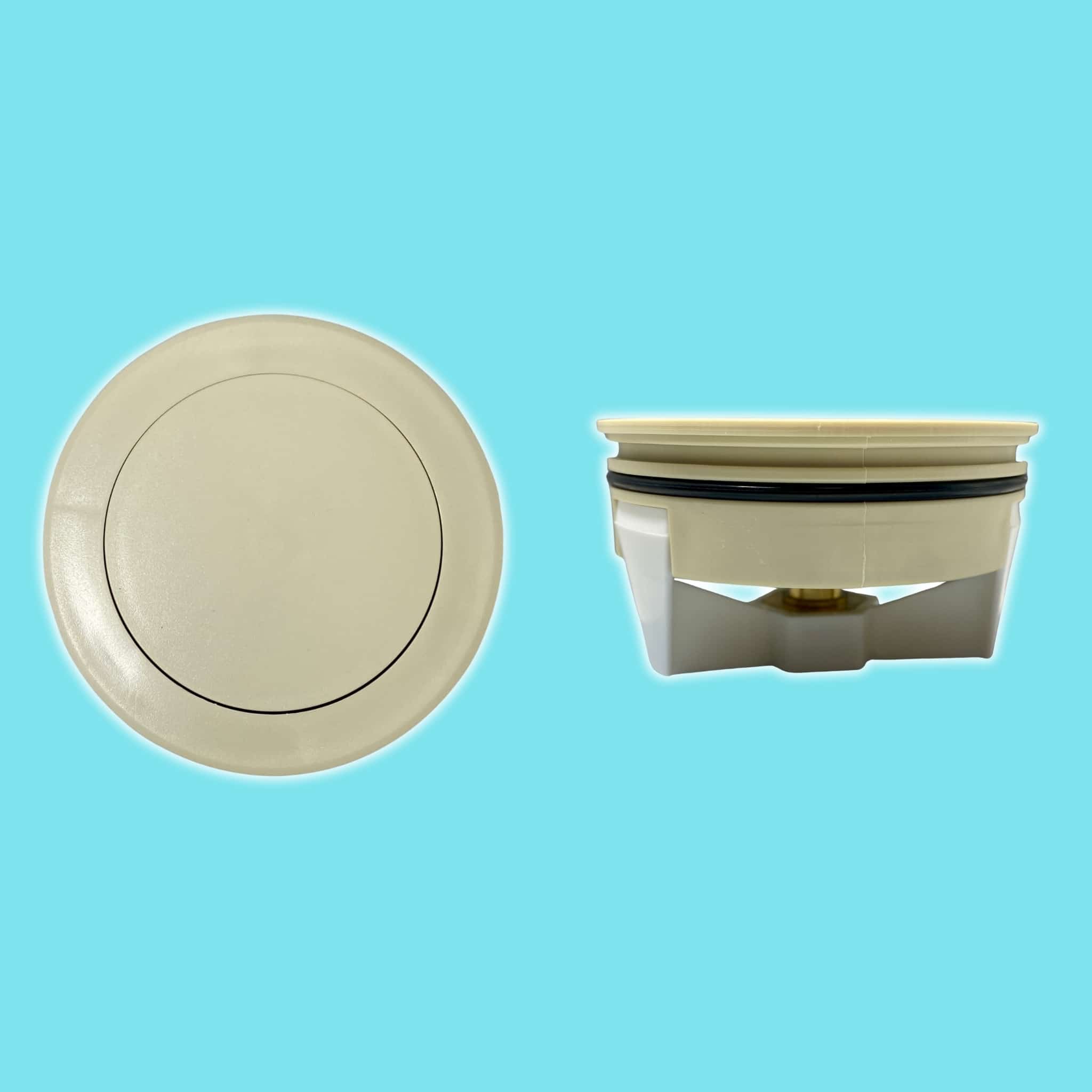 מכסה ביוב עגול ללא שפה - שמנת pumpit