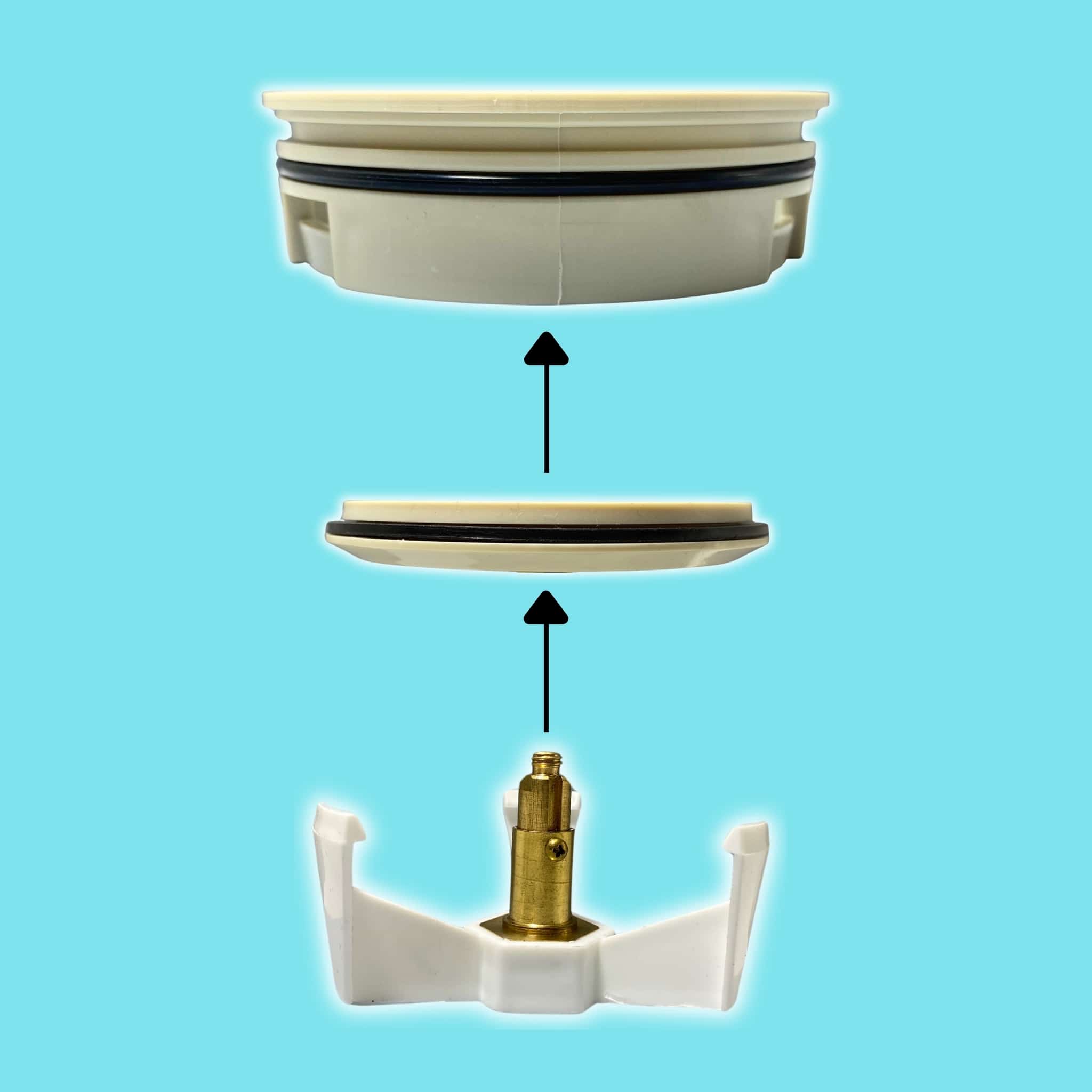 מכסה ביוב עגול עם שפה - שמנת pumpit