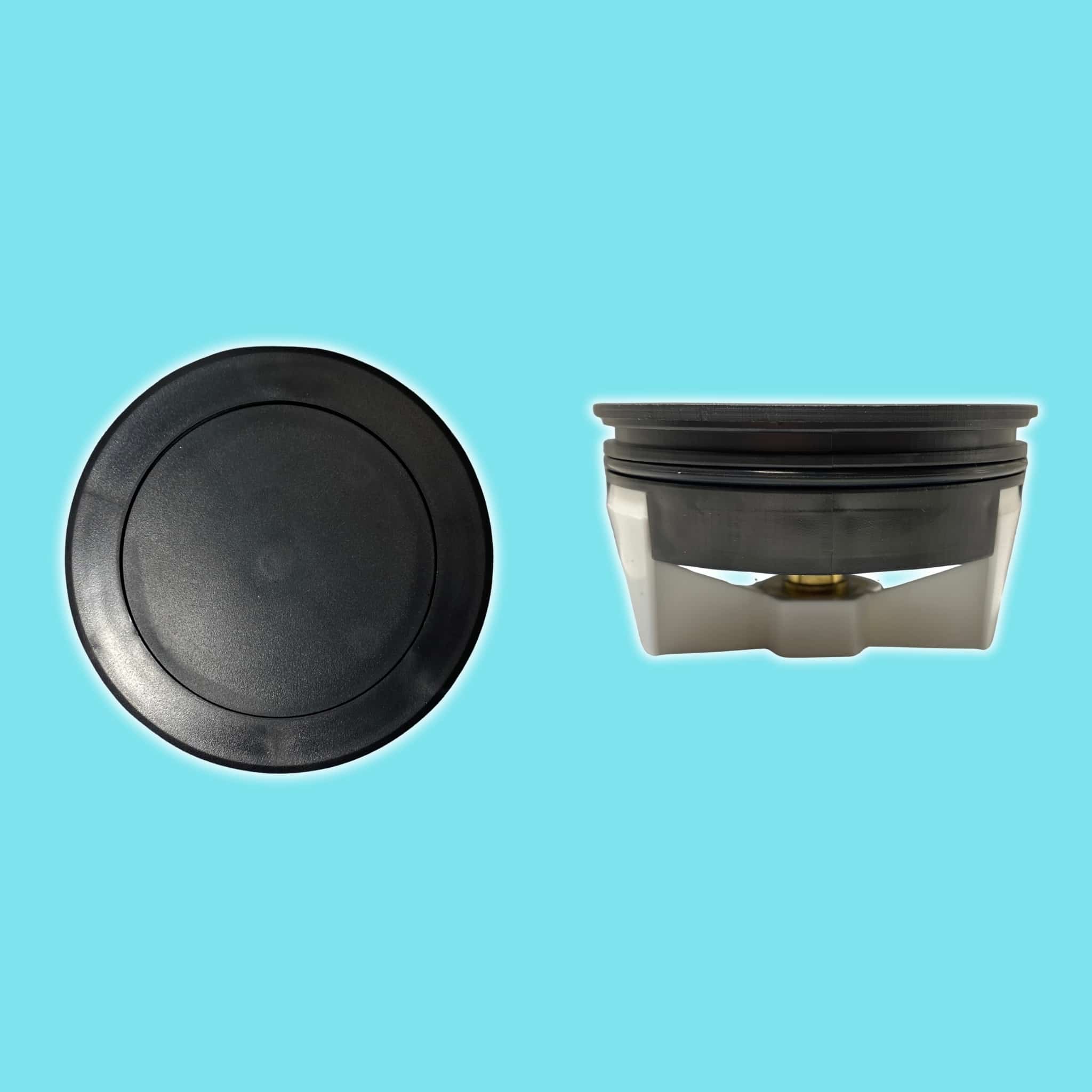 מכסה ביוב עגול ללא שפה - שחור pumpit