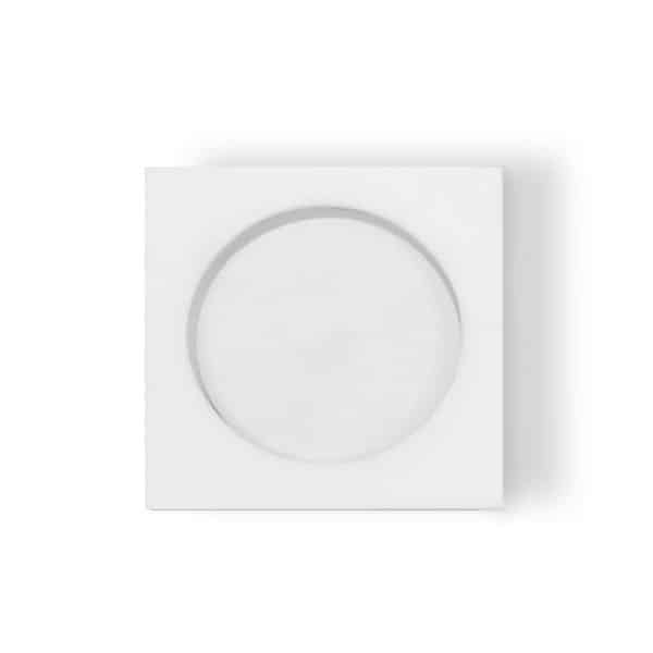 מכסה ביוב ריבוע ללא שפה - לבן pumpit