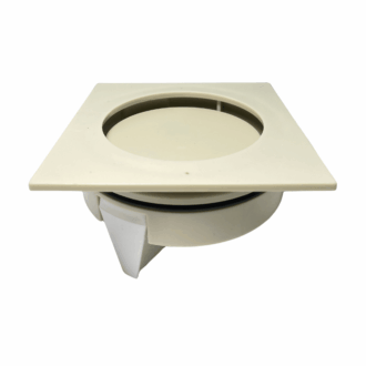 מכסה ביוב ריבוע ללא שפה - שמנת pumpit