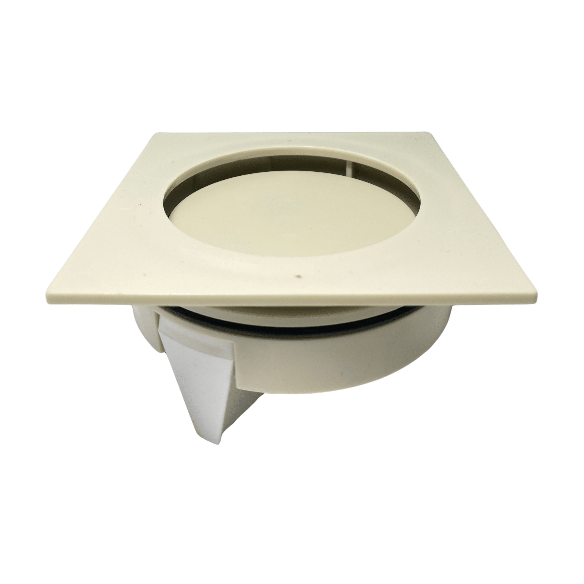 מכסה ביוב ריבוע ללא שפה - לבן pumpit