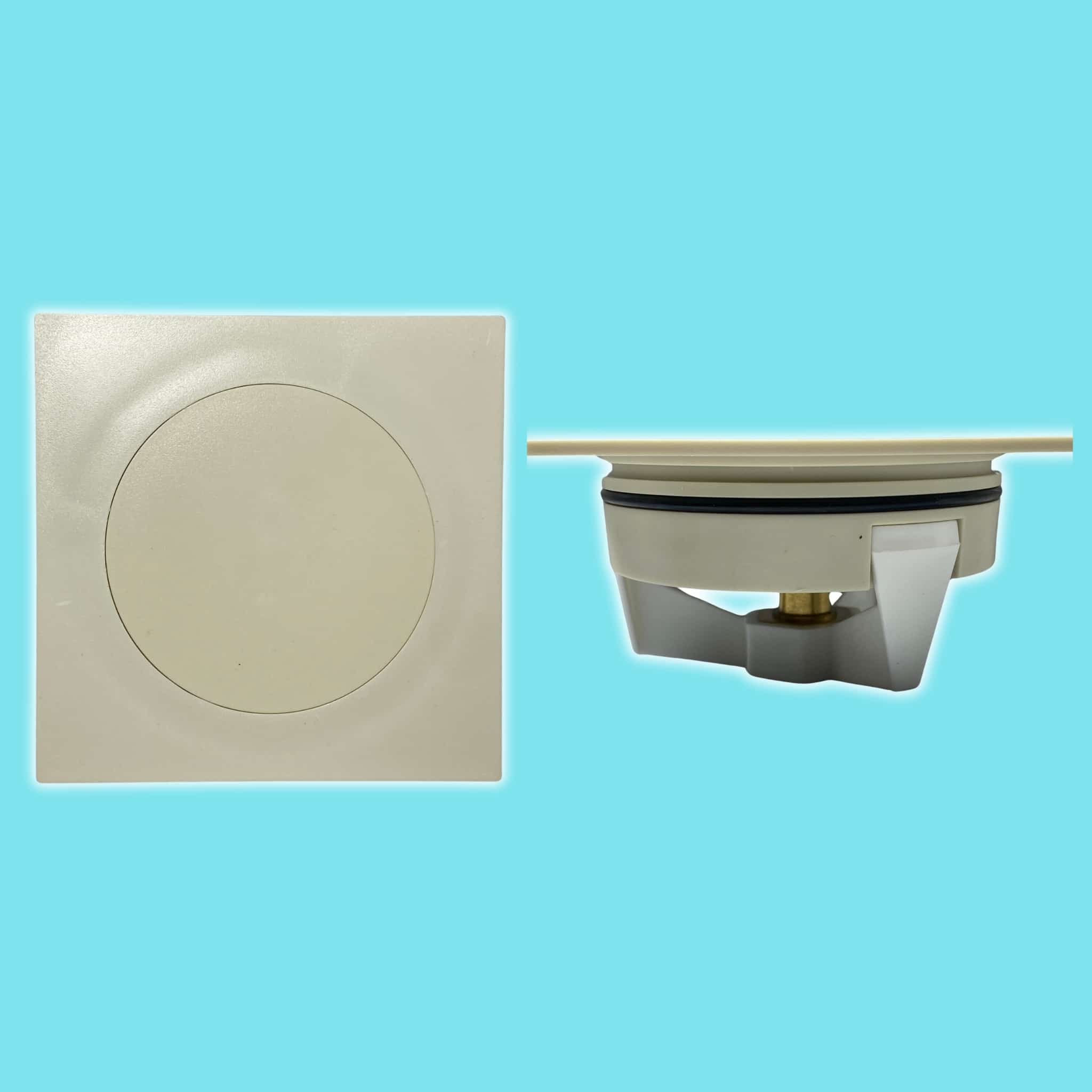 מכסה ביוב עגול עם שפה - שמנת pumpit