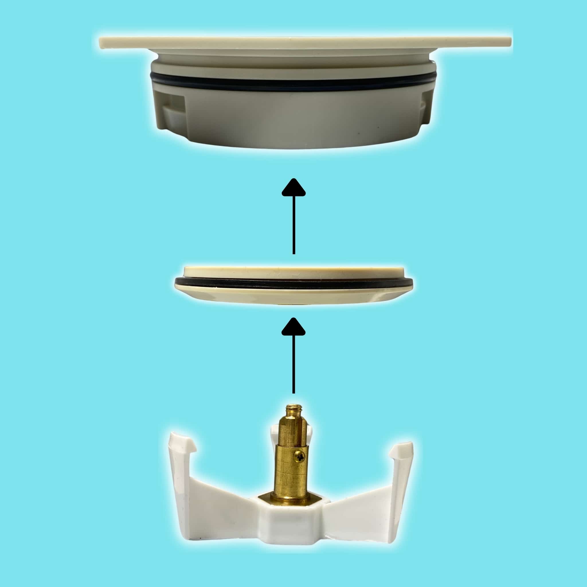 מכסה ביוב עגול עם שפה - שמנת pumpit