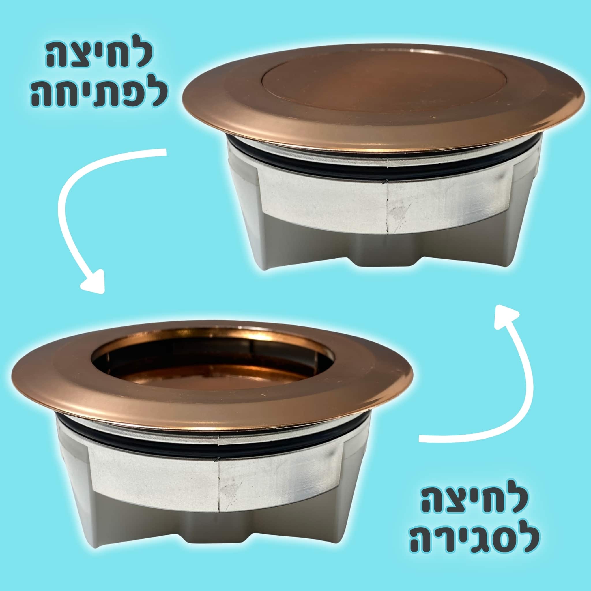 מכסה ביוב עגול עם שפה - ברונזה pumpit