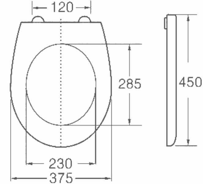 מושב אסלה מנגנון טריקה שקטה דגם C024